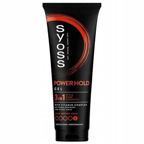Syoss Men Power Hold Gel gel na vlasy Ultra Strong 250 ml