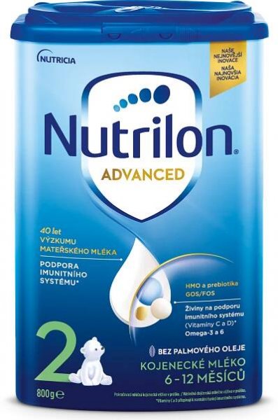 Nutrilon 2 Advanced následná mliečna dojčenská výživa v prášku 6 x 800 g