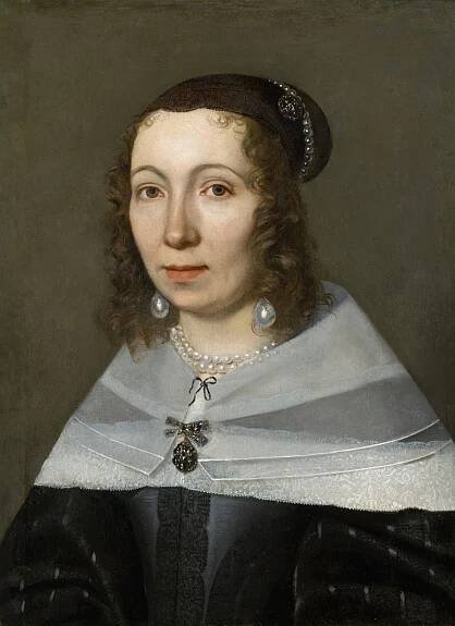 Bildnis der Maria Sibylla Merian, 1679, Ölbild von Jacob Marrel