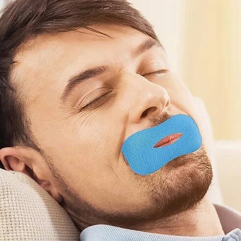 Nálepky proti chrápání ve tvaru písmene O Lepicí pásky pro zabránění dýchání ústy Nálepky na ústa proti chrápání Pro děti i dospělé 10 ks