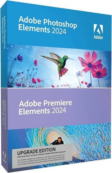 Adobe Photoshop & Premiere Elements 2024, Win/Mac, EN, upgrade (elektronická licence)