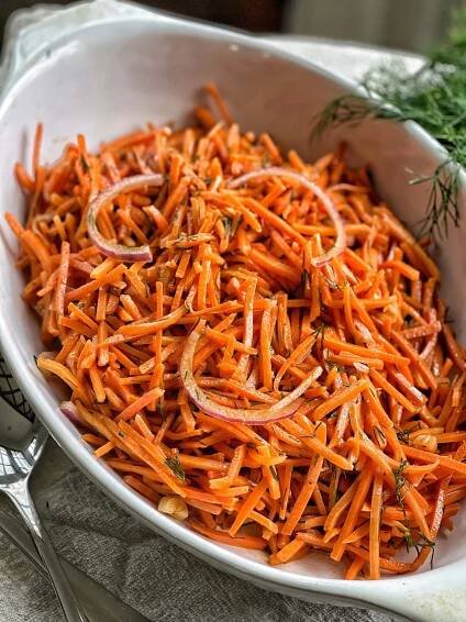 Spring Carrot Salad - Sweet Savory and Steph