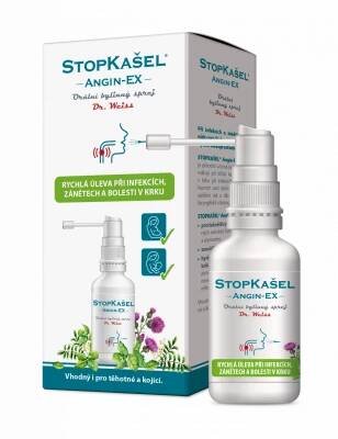 StopKašel ANGIN-EX sprej na bolest v krku 30 ml | Moje lékárna
