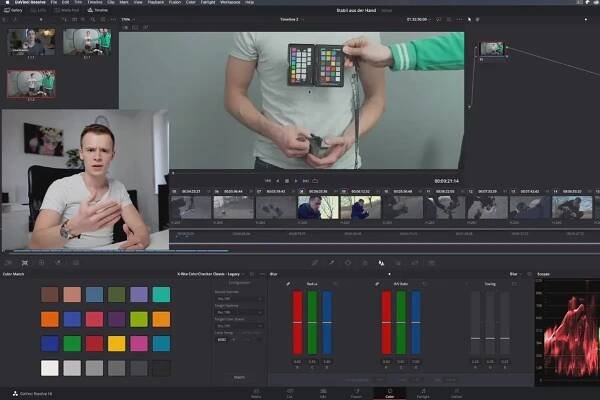 DaVinci Resolve Color Match pro dokonalou barevnou korekci
