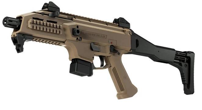 CZ SCORPION EVO 3 S1, hlaveň 8", ráže 9 mm Luger, FDE