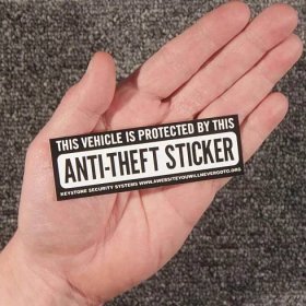 Vehicle Anti-Theft Sticker