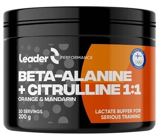 LEADER Beta Alanine + Citruline 1:1 200g - pomeranč, mandarinka 