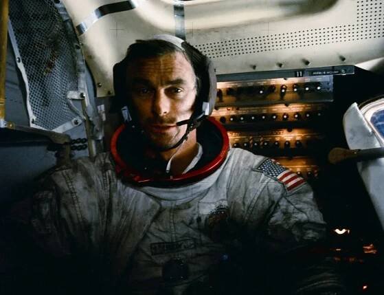 Apollo 17 mission commander Gene Cernan picture in the lunar module on the surface of the Moon. Cernan passed away in January 2017. He was the last of the Apollo astronauts to stand on the Moon. Credit: NASA