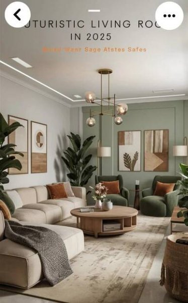 a living room filled with furniture and plants