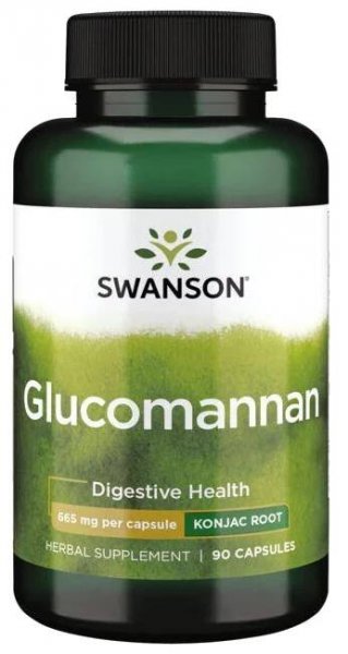 Swanson Glucomannan, 665 mg, 90 kapslí