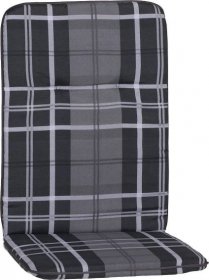 Podložka Na Židli Bali 2, 114/47/5cm - šedá/černá, Basics, textil (114/47cm) - Modern Living