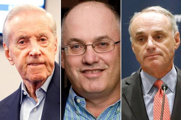 Fred Wilpon; Steve Cohen; Rob Manfred