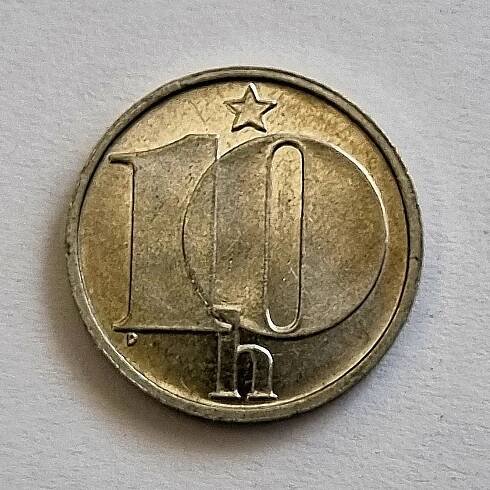 10 Haléř 1986- top stav.