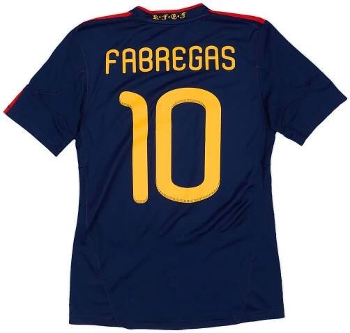 2010-11 Spain Away Shirt Fabregas #10 - 7/10 - (S)