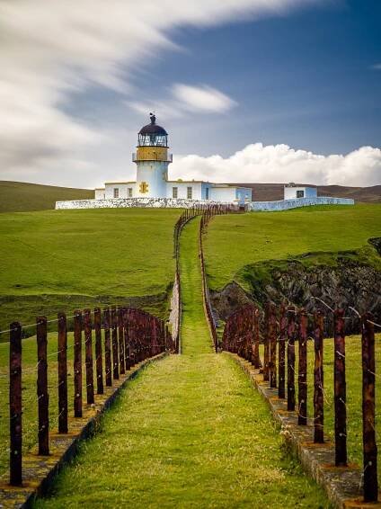 Fair Isle North Lighthouse - Shetland Islands Scotland