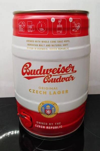 Plechový soudek 5l Budweiser Budvar (S001009)