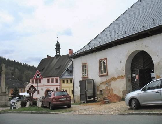 Pohled od Turbovny směrem k radnici