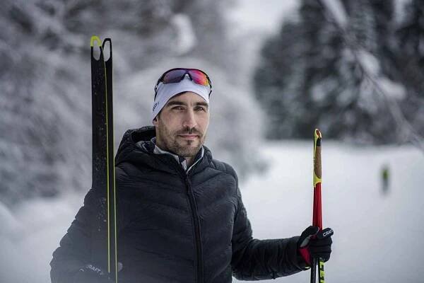 Spolu na běžkách. David Svoboda a jeho bratr Tomáš mají rádi klasické lyžování