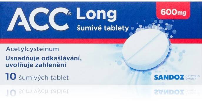 ACC ACC Long 600mg šumivé tablety na vlhký kašel a zahlenění