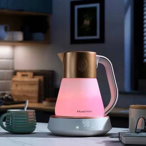 RUSSELL HOBBS Skleněná varná konvice 1.7L LED displej 2400W EAN (GTIN) 5906521790480