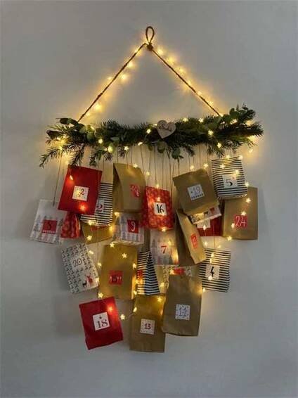 Adventní kalendář Pinterest
