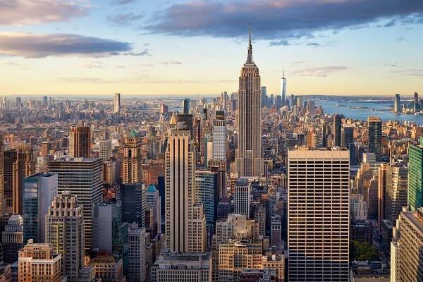 Lower,And,Midtown,Manhattan,Skyline,At,Sunrise-,New,York,City-