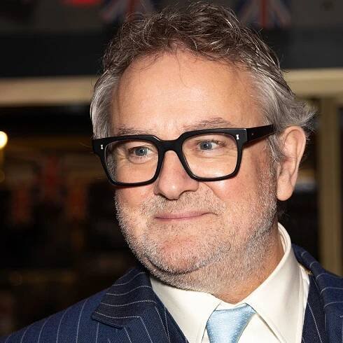 Hugh Bonneville makes first public appearance with girlfriend Heidi Kadlecova