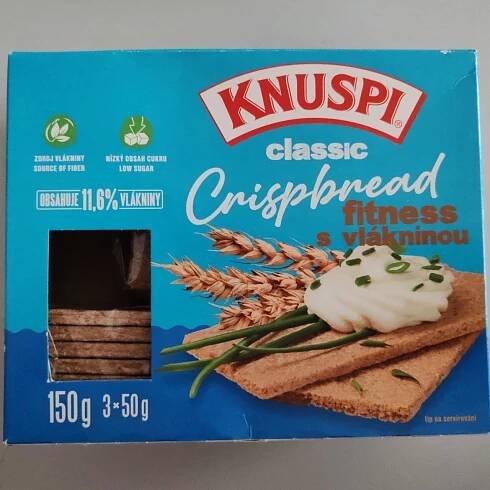 Classic crispbread fitness s vlákninou Knuspi