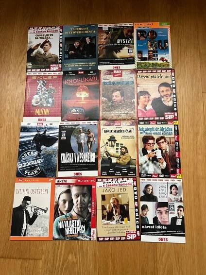 Velká kolekce DVD českých a československých dilmů