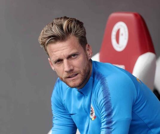 Zápas fotbalové Fortuna ligy mezi SK Slavia Praha a AC Sparta Praha v Edenu. Radoslav Kováč.