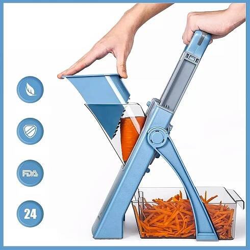 KRÁJEČ NA ZELENINY KRÁJEČ ZELENINY 4V1 STRUHADLO SÍTKA JULIENNE CHIPSY za 685.00CZK - Allegro