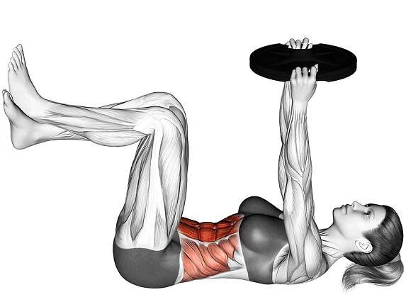 weighted knee crunch