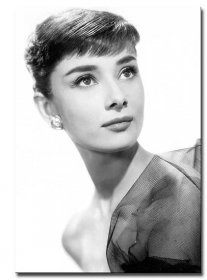 Audrey Hepburn canvas art modern black and white ad8