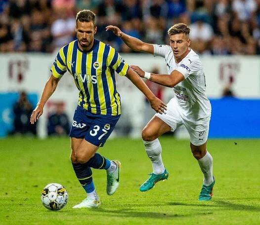 Odvetné utkání 3. předkola fotbalové Evropské ligy: 1. FC Slovácko - Fenerbahce Istanbul, 11. srpna 2022, Uherské Hradiště