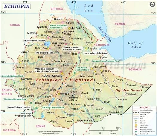 Ethiopia Map