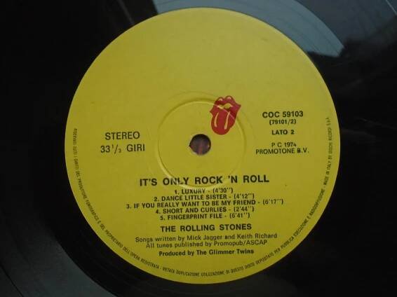 The Rolling Stones – It's Only Rock 'N Roll 1974 VG / VG++ | Aukro