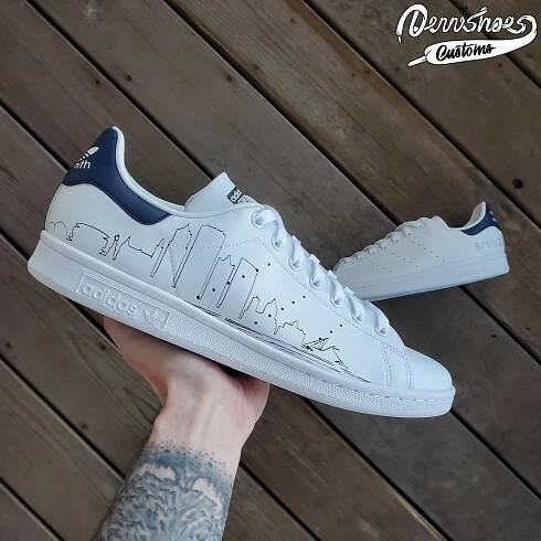 Custom Hand Painted Made To Order Adidas Stan Smith Shoes (Men/Women)
