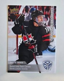 Connor Bedard - 2023 Upper Deck Game Dated Moments