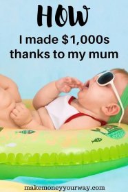 How I made $1,000s thanks to my mum. YES! Thanks to my mum, there are lots of side hustle ideas that you can make money! #sidehustleideas #sidehustlepassiveincome