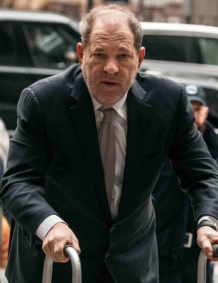 Harvey Weinstein enters New York City Criminal Court on January 13, 2020 in New York City.