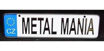 SPZ kovová Metal mania