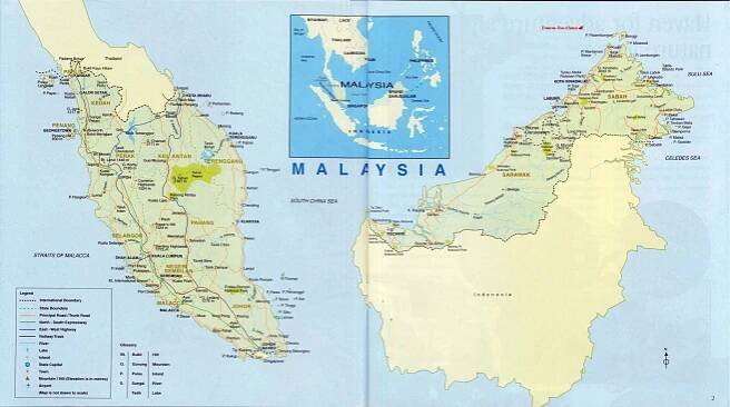 Maps of Malaysia | Collection of maps of Malaysia | Asia | Mapsland | Maps of the World