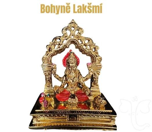 Bohyně Lakšmí (zlatá, 11,5 cm)