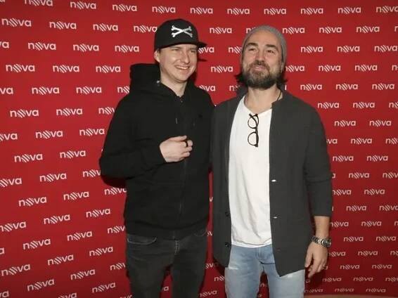 Braňo Holiček s kolegou a kamarádem Biserem Arichtevem, se kterým režírovali Zlatou labuť.