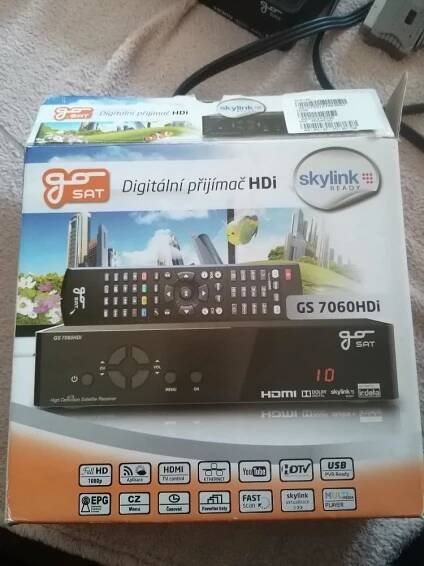 Digitální přijímač HDi goSAT - Set top box na satelit, Skylink - TV, audio, video