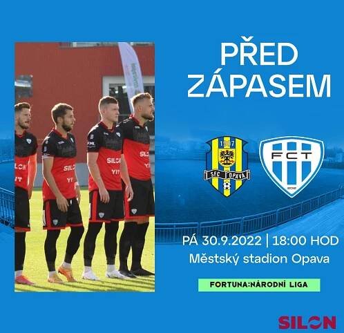 V pátek FC SILON Táborsko pojede v rámci 10. kola F:NL do Opavy