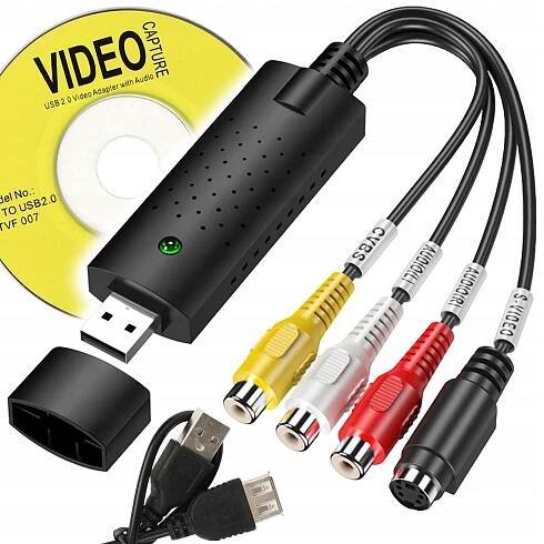 VIDEO GRABBER ZACHYCENÍ OBRAZU Z VHS DO POČÍTAČE - AV KONVERTOR