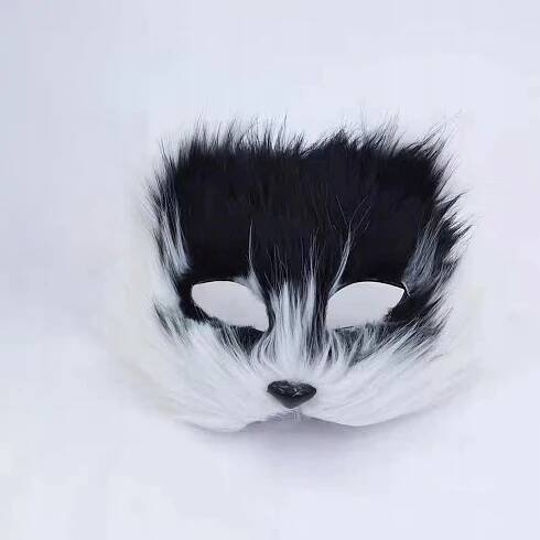 KOČIČÍ MASKA LISA WILKA THERIAN FURRY UMĚLÉ KOŽEŠINA KOSTÝM ZVÍŘÁTKO COSPLAY za 275.00CZK - Allegro