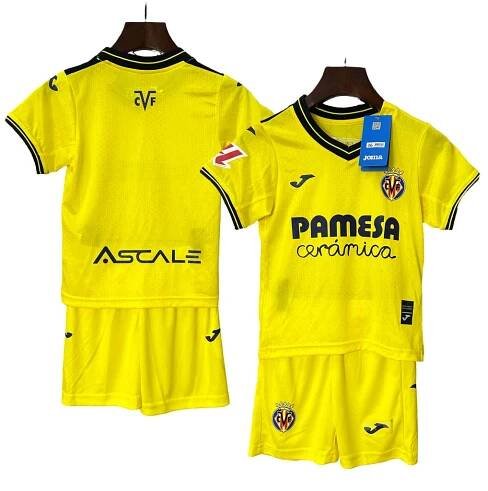 Detské dresy Villarreal CF 2425 Domáci Tričko a Šortky Žltá
