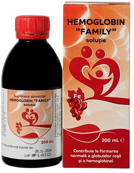 HEMOGLOBIN “FAMILY” solution 200 ml - VitaPharm